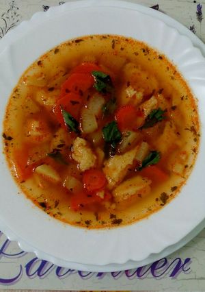 Karalábéleves recept fotója