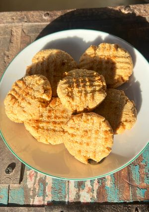 Una foto de Galletas súper fáciles de almendra, coco y miel 🍯