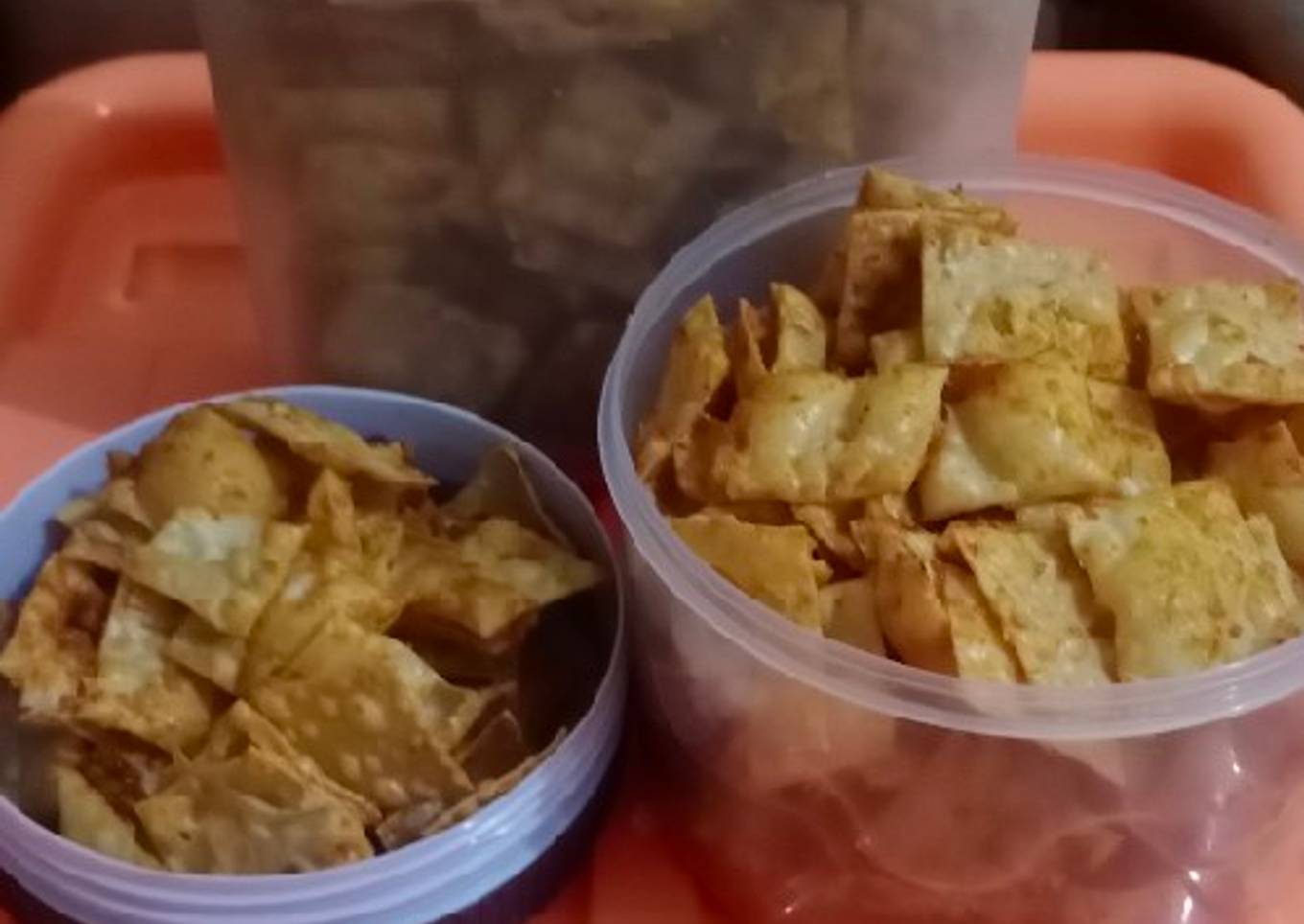 Kulit Pangsit Goreng Pedas ala anak kos