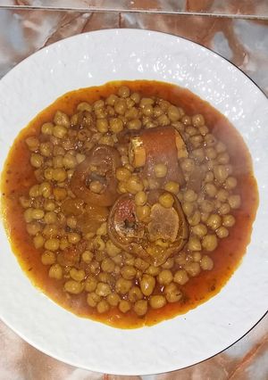 صورة لوصفة الهركمة بالحمص