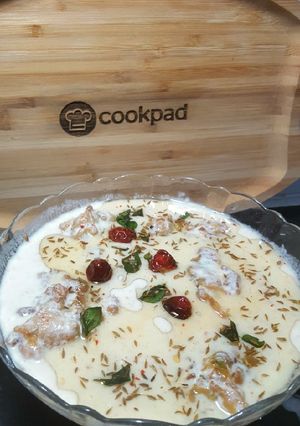A picture of Namkeen Dahi Phulkiyan ! 😋.