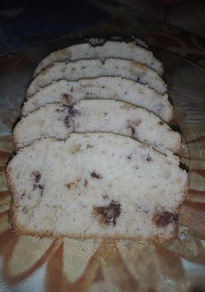 Una foto de Budín clásico de vainilla con chips de chocolate 😍