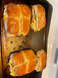 A picture of Chicken Bacon ranch sliders.