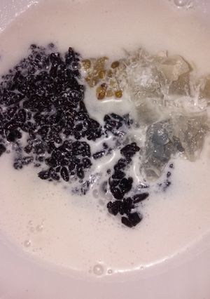Foto resep Bubur ketan item kacang ijo madura plus agar2