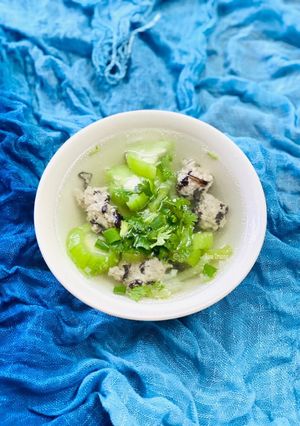 Hình của món Canh Mướp Nấu Mọc.