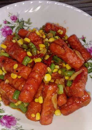 Foto resep Sosis pedas manis