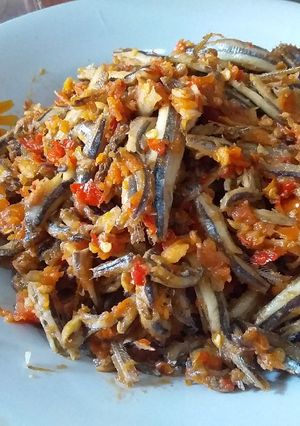 Foto resep Teri Basah Balado / ikan mairo