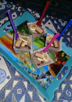 عکسی از دستور پودینگ شکلاتی 😋
