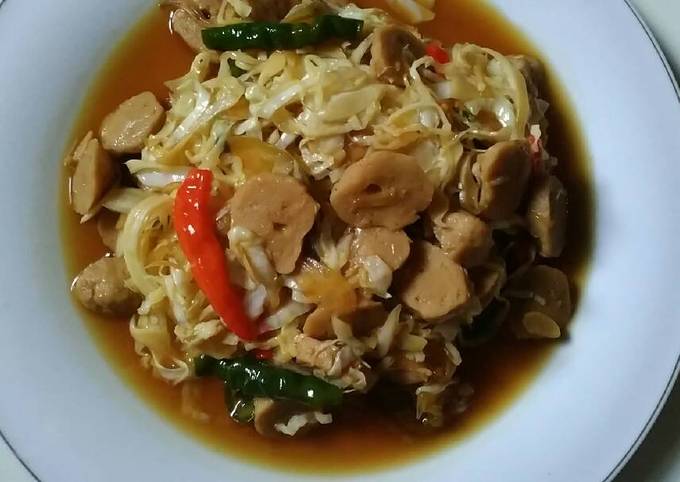 Resep Tumis Kol Bakso Saos Tiram Oleh Tia Kurnia Cookpad