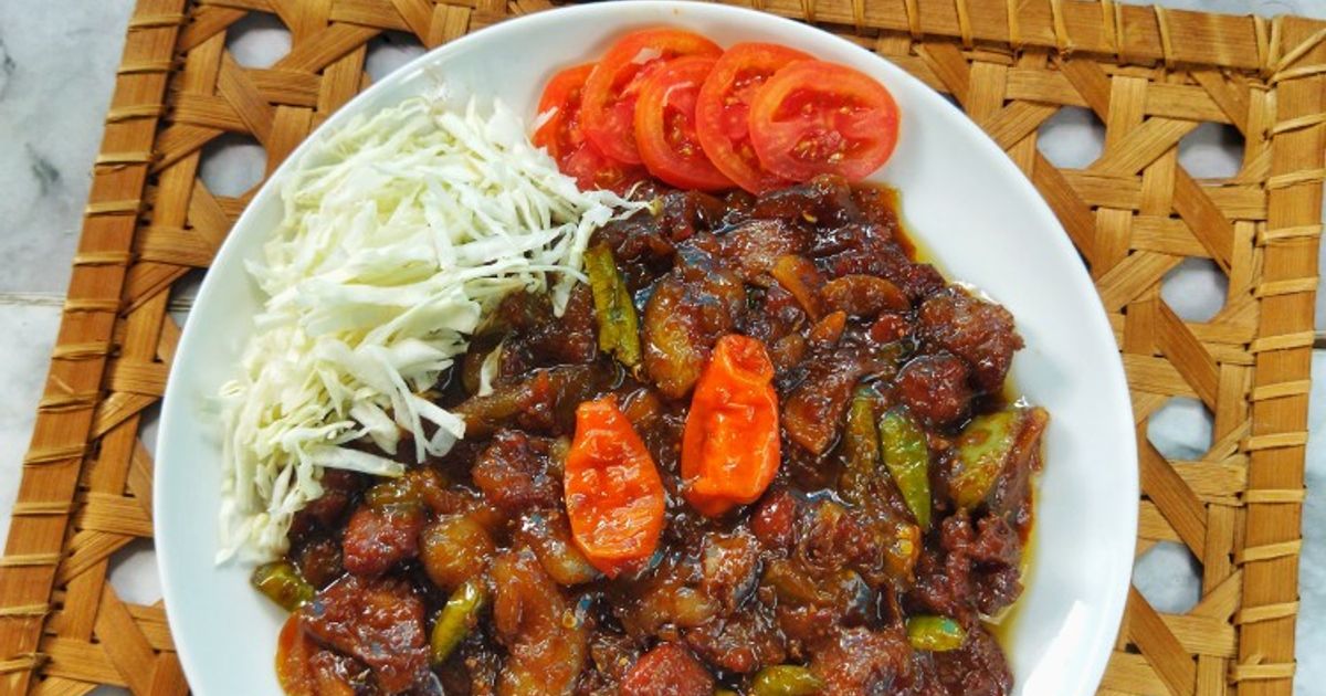 Sate goreng Kambing