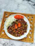 Sate goreng Kambing