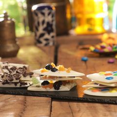 A picture of White chocolate bark.