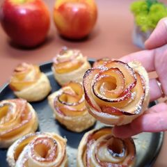 A picture of 🌹🍎 Easy Puff Pastry Apple Roses — Beautiful Dessert in Minutes.