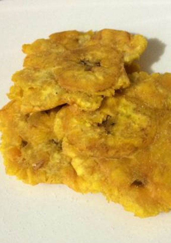 Una foto de Tostones de plátano verde