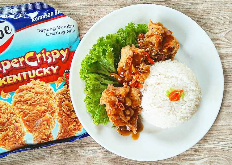 Resep Ayam Super Crispy Saus Lada Hitam, Menggugah Selera