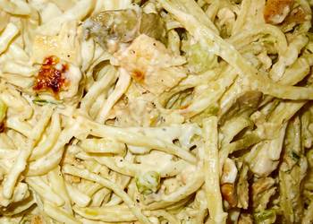 Easiest Way to Make Perfect 30 minute Grilled chicken ranch pasta