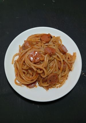 Foto resep Spaghetti Bolognese Sosis Ayam