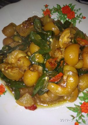 Foto resep Oseng kikil cabe ijo pedas mantap