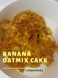 Foto resep Banana Oatmix Cake, snack mpasi 6m+