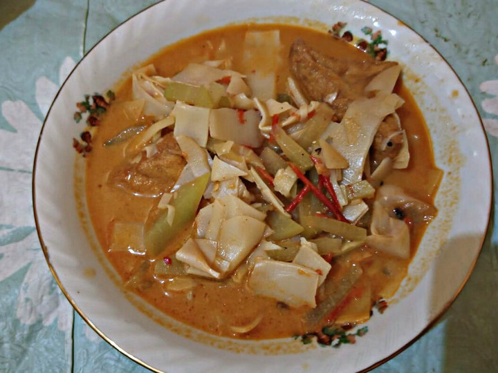 Ini dia! Resep buat Sayur Santan Bung Tahu yang nagih banget