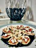 Higos con feta y miel