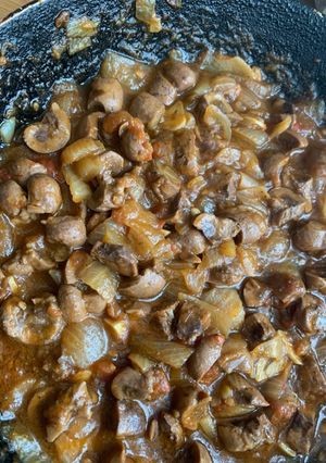 Una foto de Riñones encebollados
