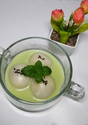 Foto resep Ronde kuah matcha