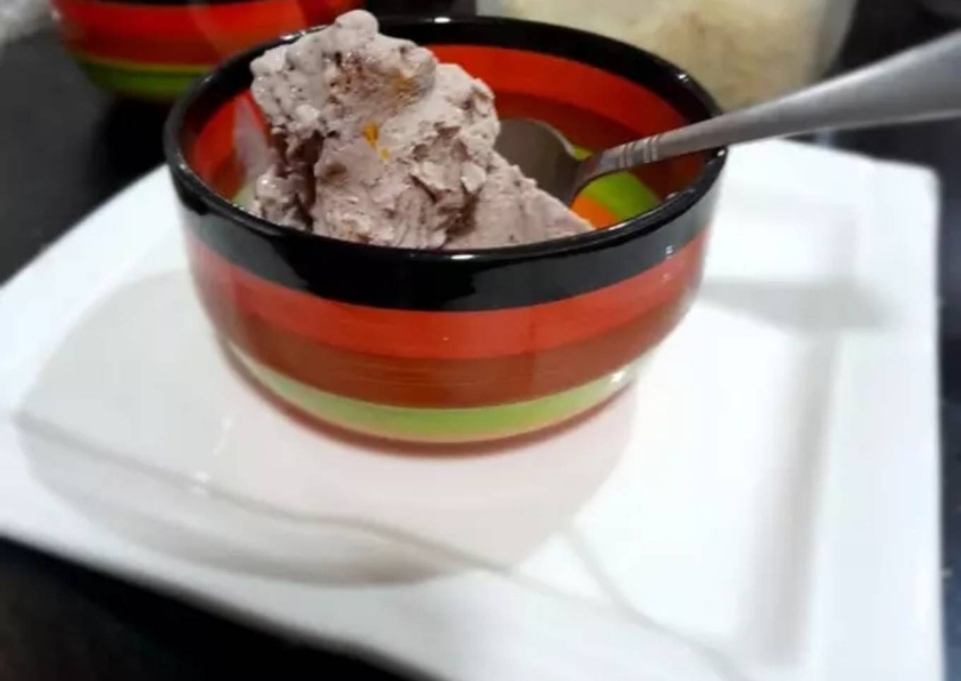 Banana choco chip ice cream