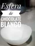 Esfera de chocolate blanco