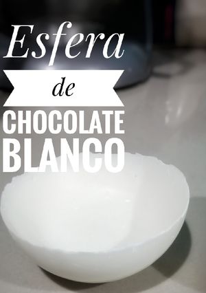 Una foto de Esfera de chocolate blanco