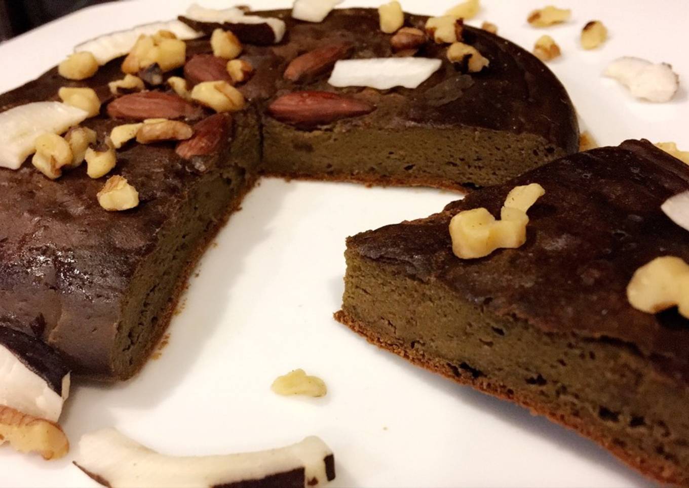 Brownie Protéico de calabaza sin hornear