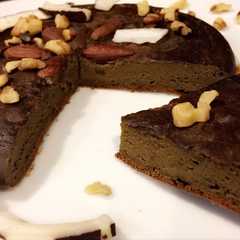 Una foto de Brownie Protéico de calabaza sin hornear