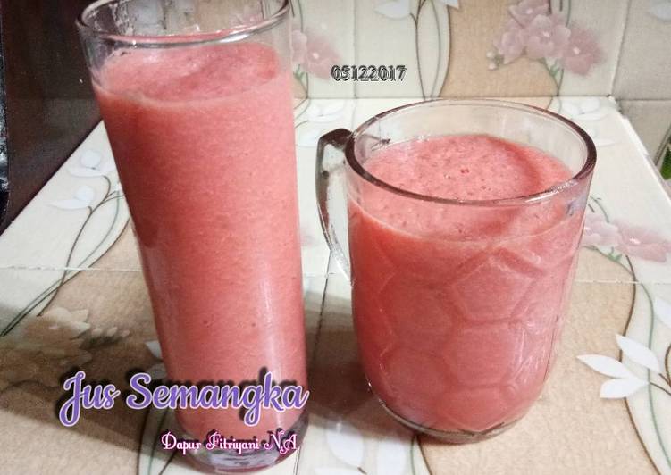 Cara olah 🍉🥃 Jus Semangka ala Dapur Fitri 🥃🍉  Cepat