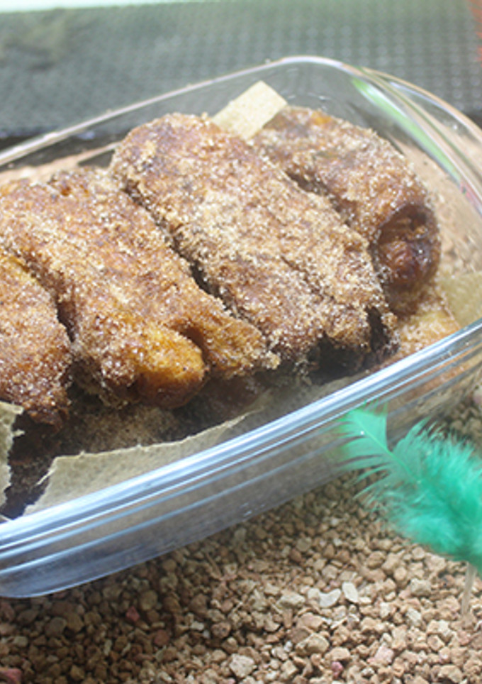 Una foto de Cruasanes fritos rellenos de melón