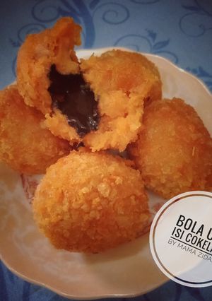 Foto resep Bola ubi isi coklat
