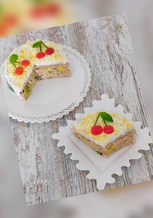Une photo de Sandwich cake au thon
