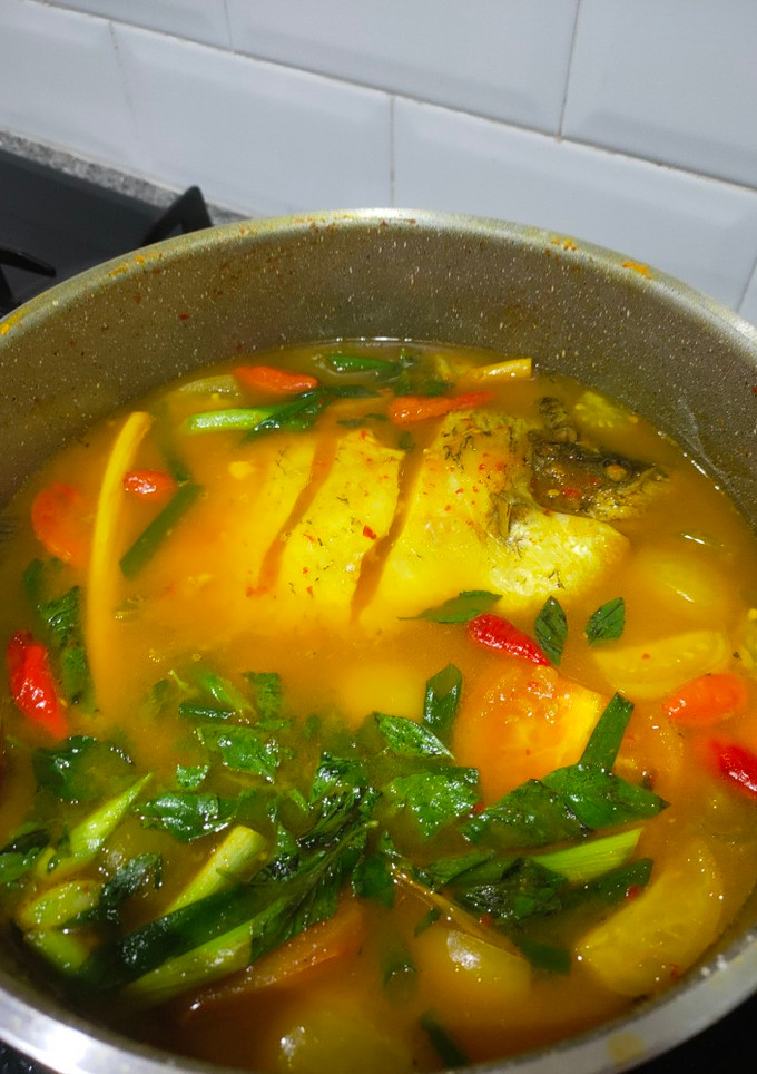 Foto resep Sop gurame asam pedas