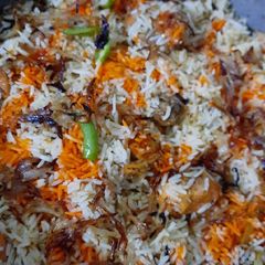 A picture of Quick Chicken Biryani.