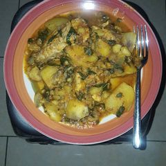 A picture of Sweet potatoes porridge.