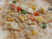 A picture of cream of corn soup