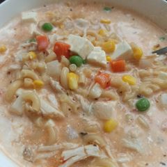 A picture of Bibi’s “Everything Soup”.