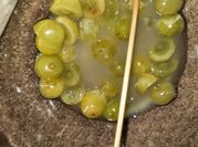 A picture of sour grapes