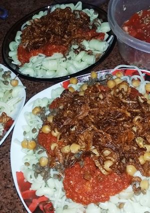 صورة لوصفة الكشري المصري الجامد اوي