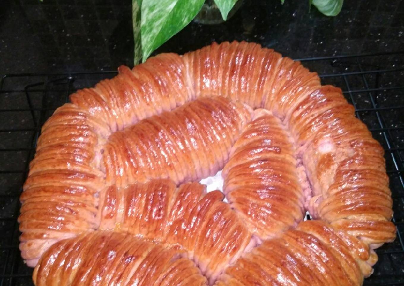 Roti Sobek Ubi Ungu (Telur Bebek)