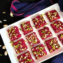 A picture of Red Dragon Fruit Kalakand.