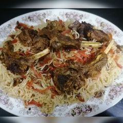 Kabuli pulao A picture of Kabuli pulao.