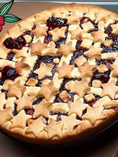 صورة لوصفة باستافلورا بمربى التوت🍇