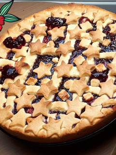 صورة لوصفة باستافلورا بمربى التوت🍇