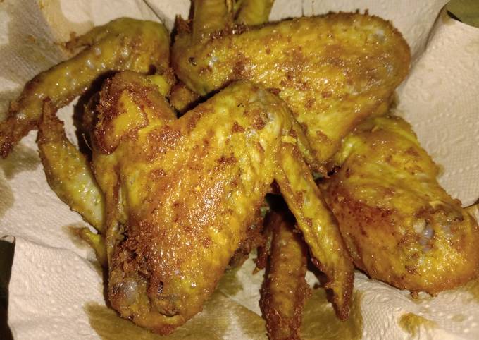 Ayam goreng kuning versi sayap