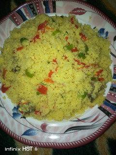 A picture of Couscous jollof.